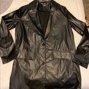 Black Leather Blazer